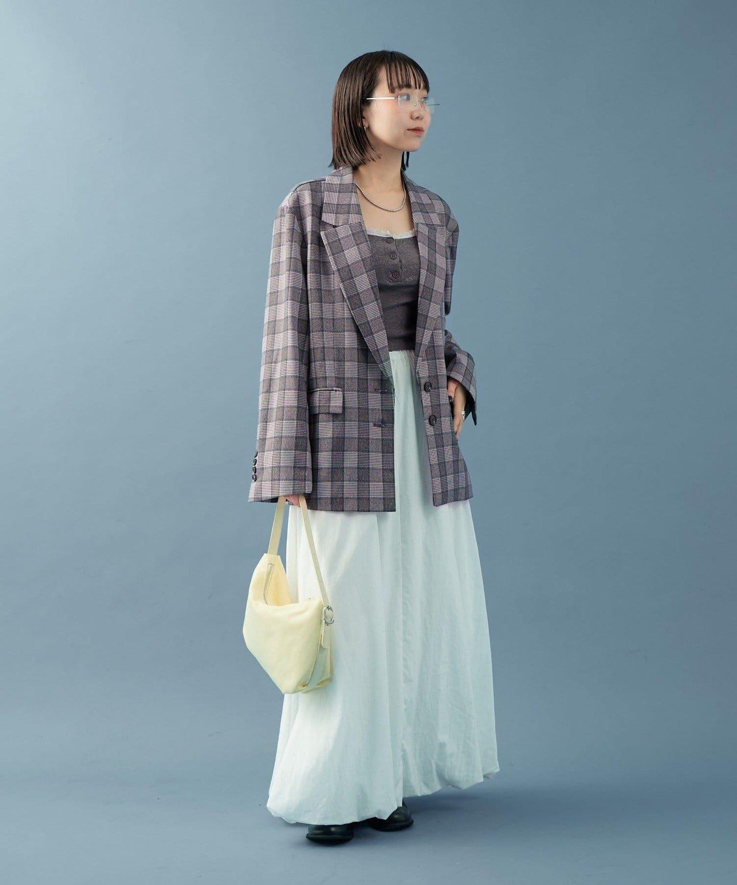 【mystic】格紋西裝外套