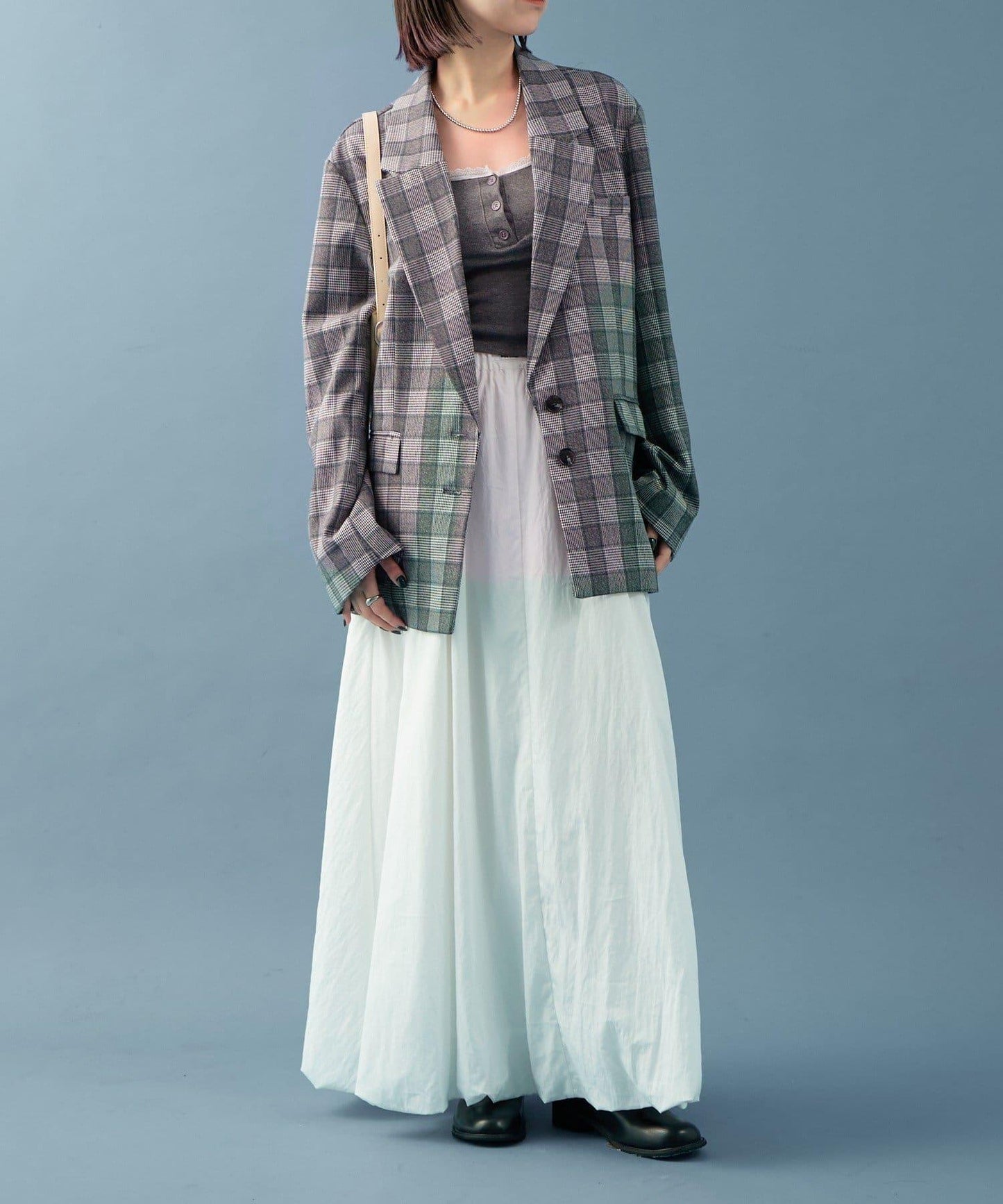 【mystic】格紋西裝外套