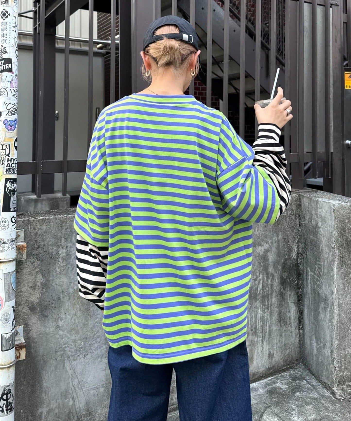 【SG】條紋疊層短袖T恤