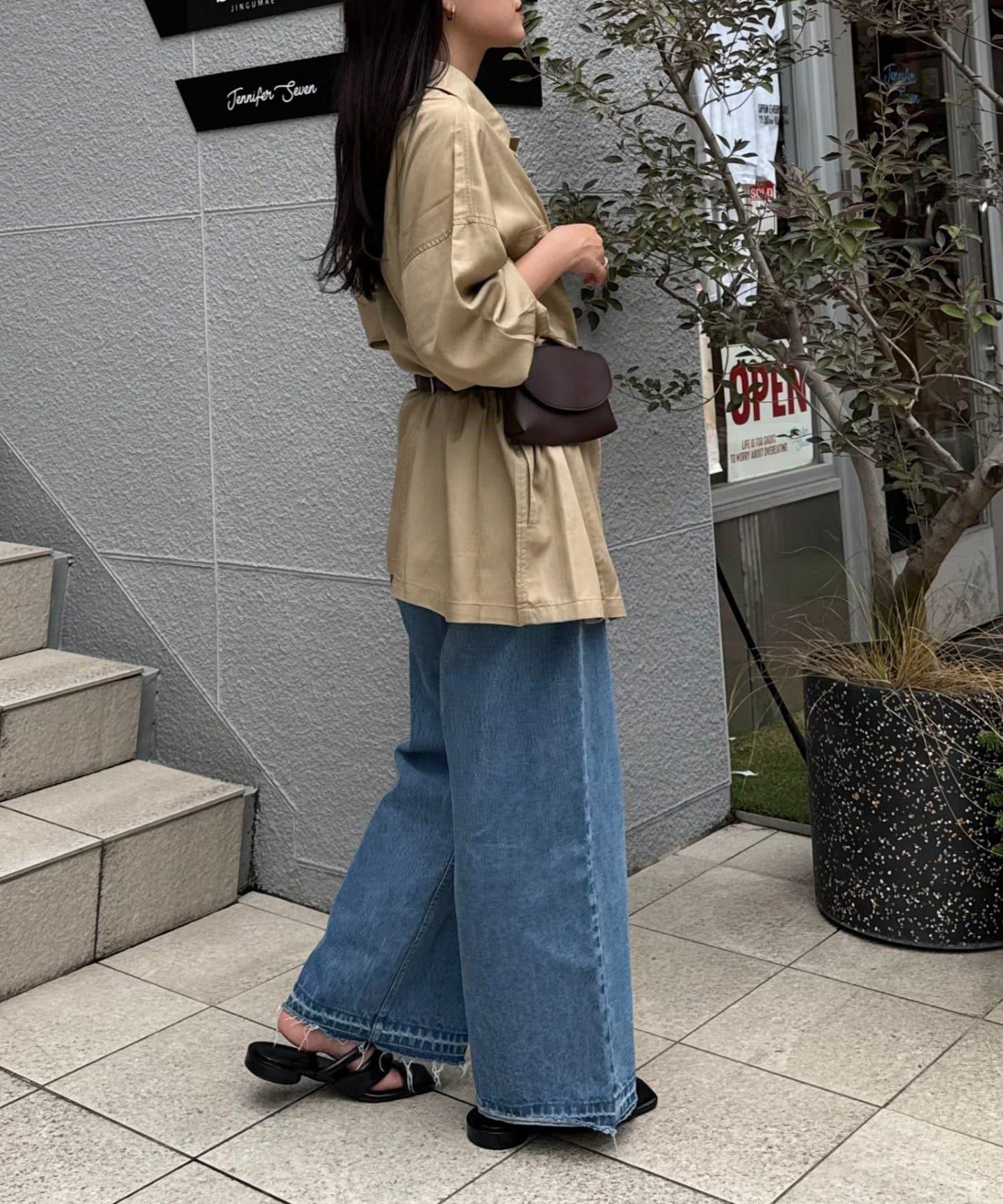 清涼天絲長袖襯衫