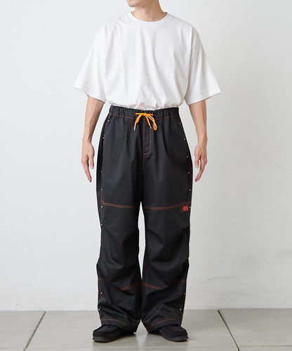 【SG】雙層膝部鉚釘傘布褲