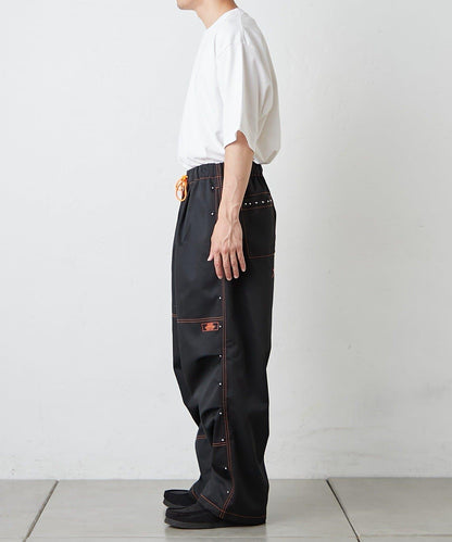 【SG】雙層膝部鉚釘傘布褲