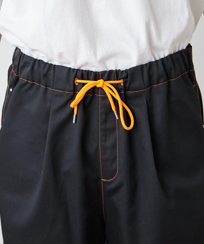 【SG】雙層膝部鉚釘傘布褲