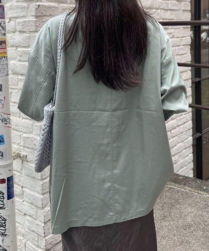 清涼天絲長袖襯衫