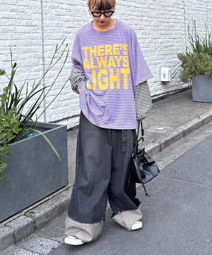 【SG】條紋疊層短袖T恤