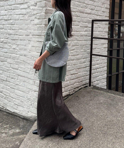 清涼天絲長袖襯衫