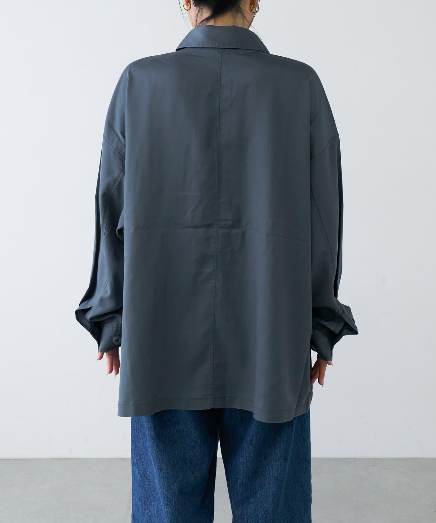 清涼天絲長袖襯衫