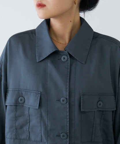 清涼天絲長袖襯衫