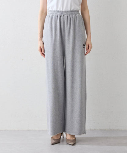 標誌後毛呢寬鬆褲