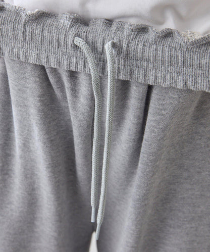 標誌後毛呢寬鬆褲