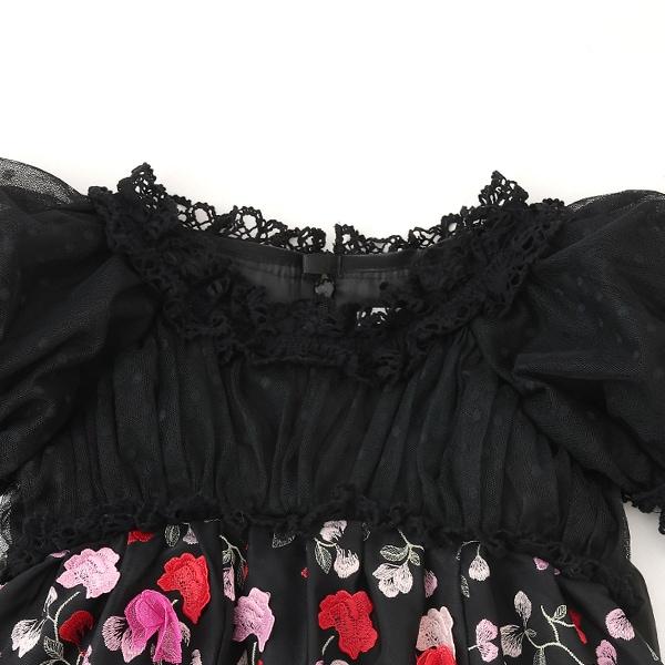 花卉圖案連衣裙