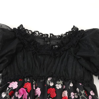 花卉圖案連衣裙