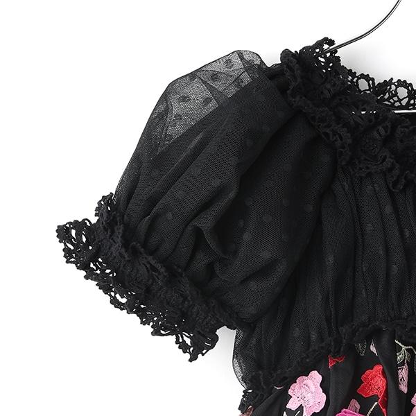 花卉圖案連衣裙