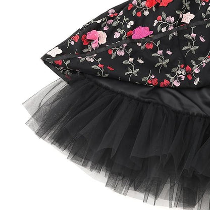 花卉圖案連衣裙