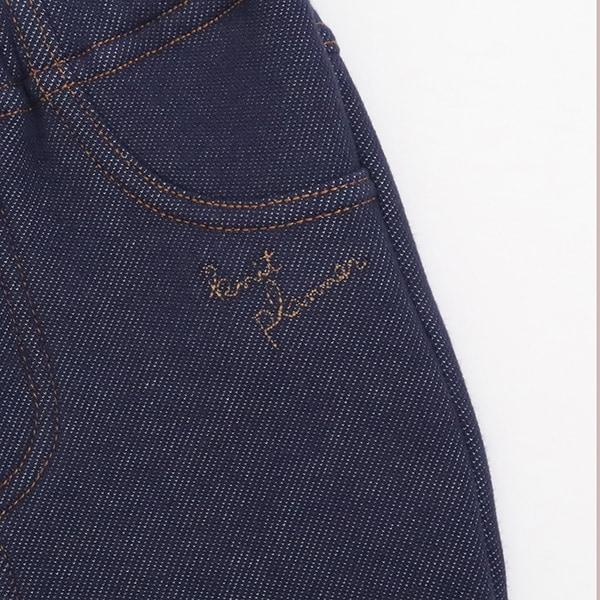 KP牛仔針織內加絨長褲（80～90）