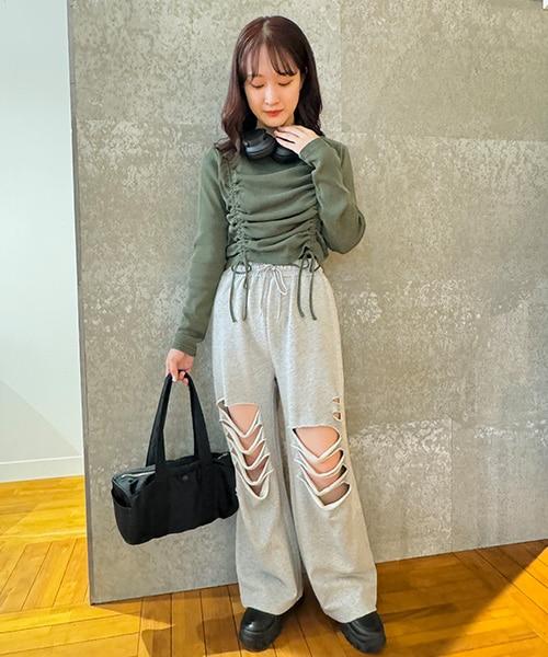 破洞衛褲【韓國時尚】