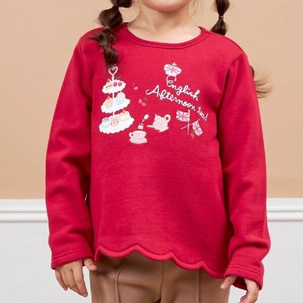 KP Afternoon Tea刺繡波浪邊衛衣（90～150）