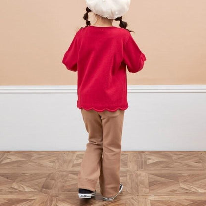 KP Afternoon Tea刺繡波浪邊衛衣（90～150）