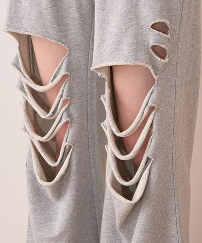 破洞衛褲【韓國時尚】