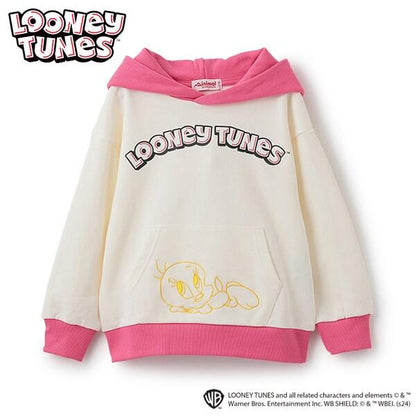 【LOONEY TUNES】拼色連帽衛衣