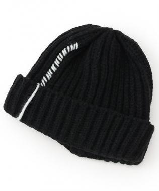 拼接線針織帽【韓國時尚】