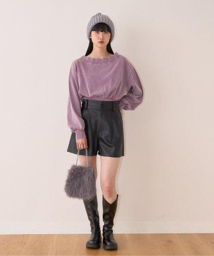 拼接線針織帽【韓國時尚】