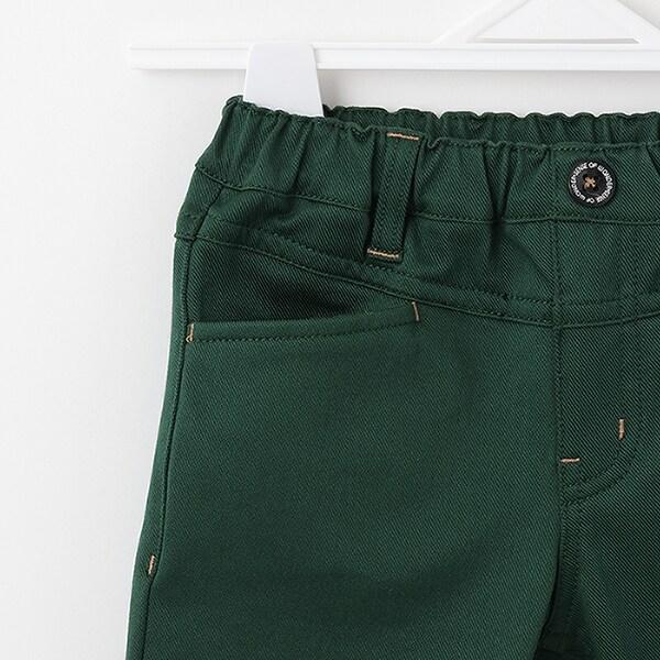 彈力斜紋加絨長褲