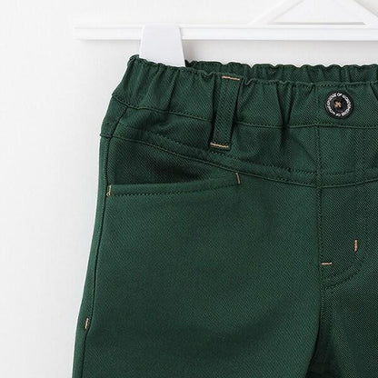 彈力斜紋加絨長褲