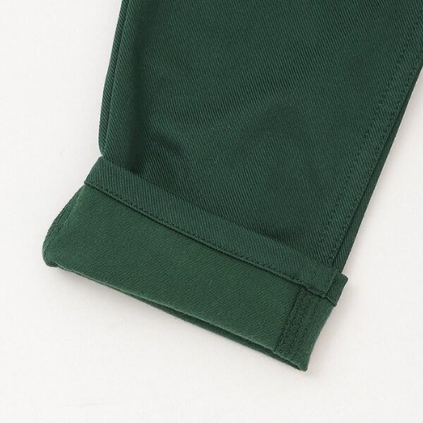 彈力斜紋加絨長褲