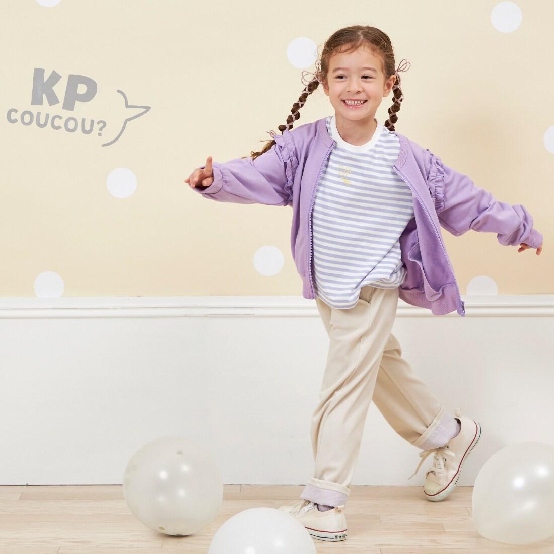 KP coucou? 裙襬蝴蝶結長褲（80～140）