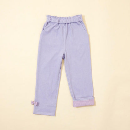 KP coucou? 裙襬蝴蝶結長褲（80～140）