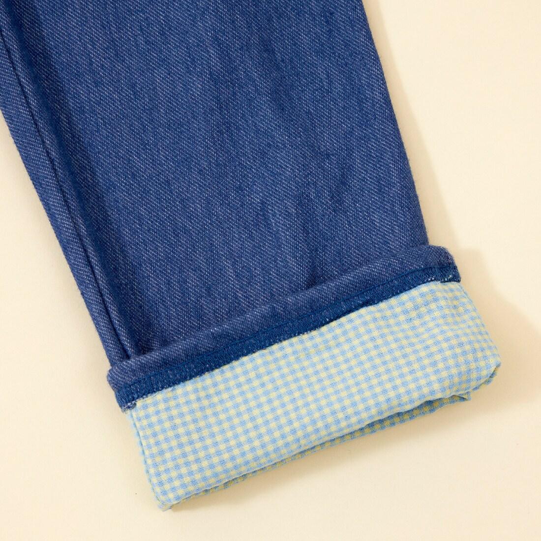 KP coucou 裾部蝴蝶結牛仔風長褲（80～140）