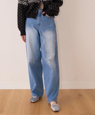 弧形褲【韓國時尚】