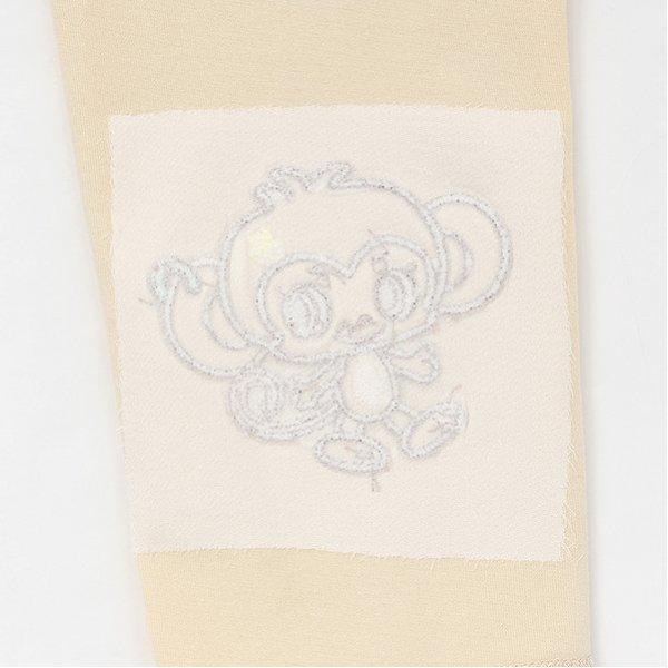 ルッキー 袖拼接貼布T恤