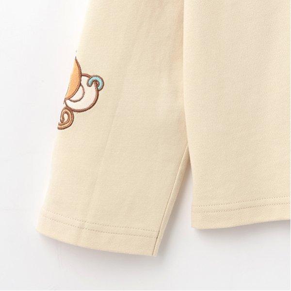 ルッキー 袖拼接貼布T恤