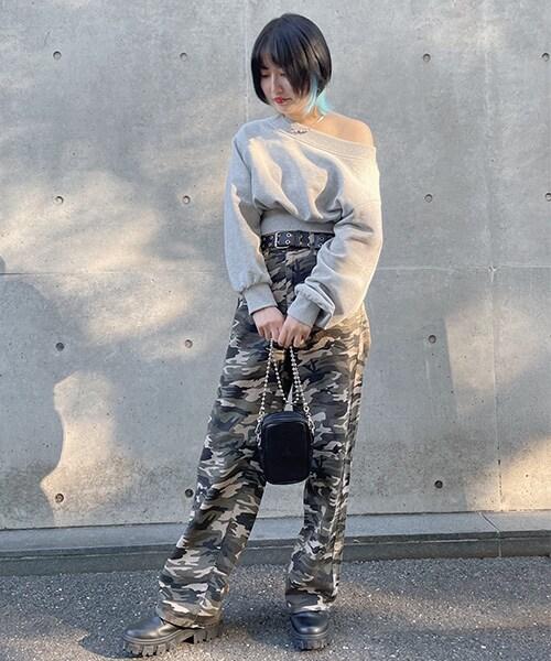 弧形褲【韓國時尚】