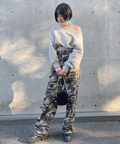 弧形褲【韓國時尚】