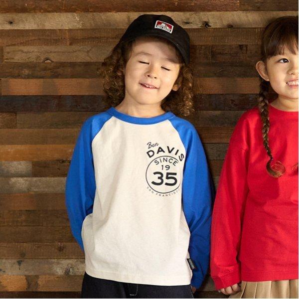 【BEN DAVIS】印花插肩袖T恤