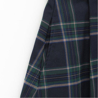 *短袖帶領連衣裙