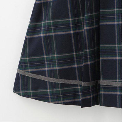 *短袖帶領連衣裙