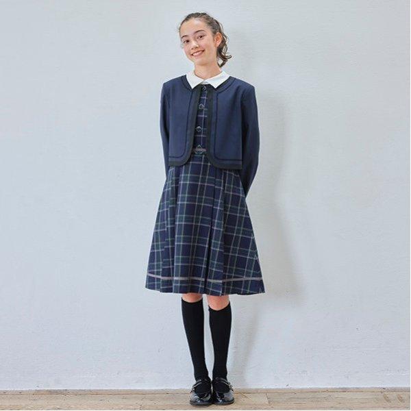 *短袖帶領連衣裙