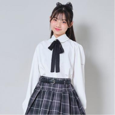 帶領結襯衫式女襯衫