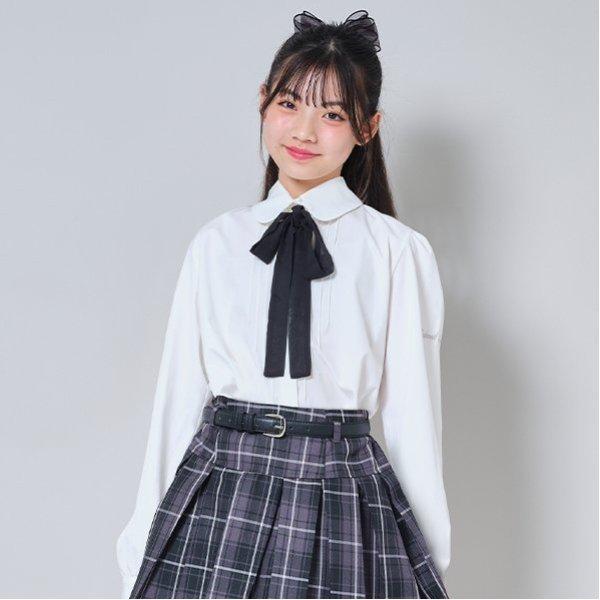 帶領結襯衫式女襯衫