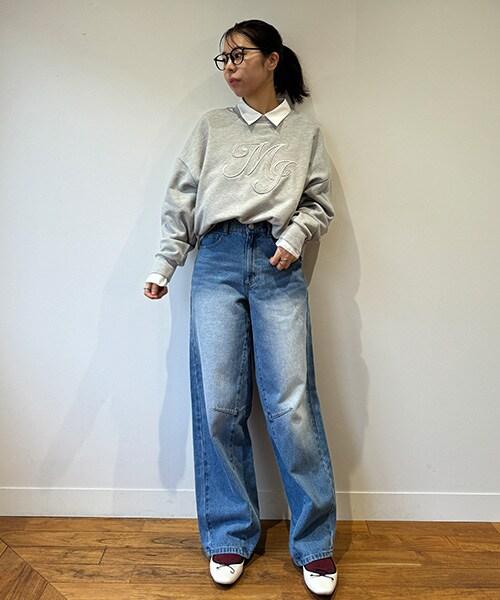 弧形褲【韓國時尚】