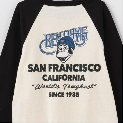 【BEN DAVIS】印花插肩袖T恤