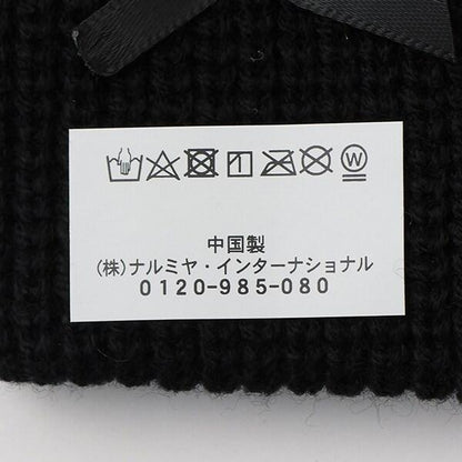 蝴蝶結針織帽