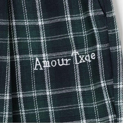 直筒合身一體式長褲