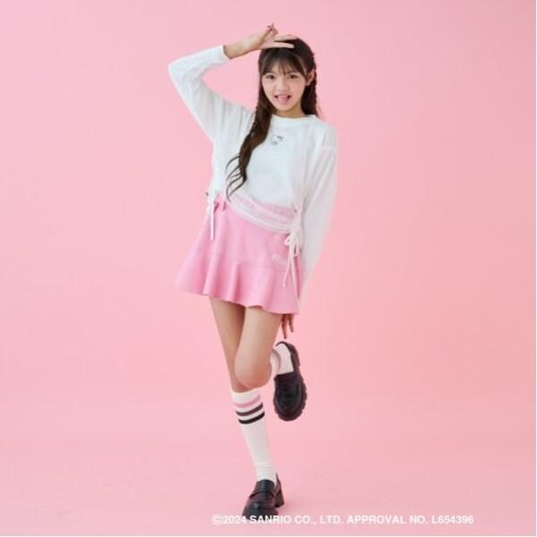 【《Hello Kitty》】網紗疊層襯衫