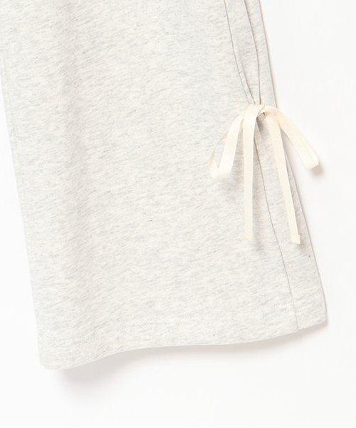 側蝴蝶結褶皺長褲