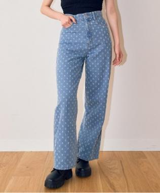 鏤空寬鬆長褲【韓國時尚】